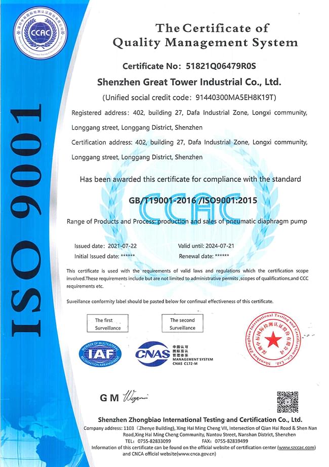 ISO9001證書